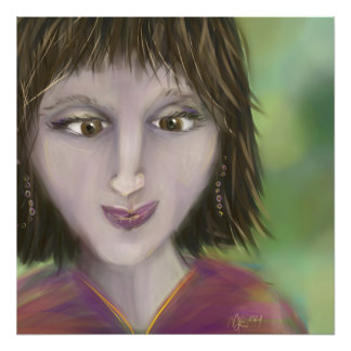 Warm Grace Personality Portrait Feminine Art Photo Print