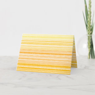 Warm Gradient Watercolor Stripes in Mustard Yellow Card