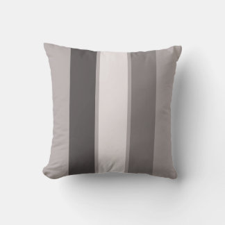 Warm Grey 3 Stripe (3 of 3) 16" Throw Pillow