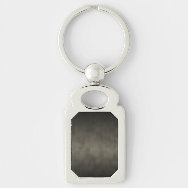 Warm Grey Goth Ombre Background Art Keychain (Front)