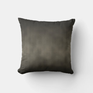 Warm Grey Goth Ombre Background Art Throw Pillow