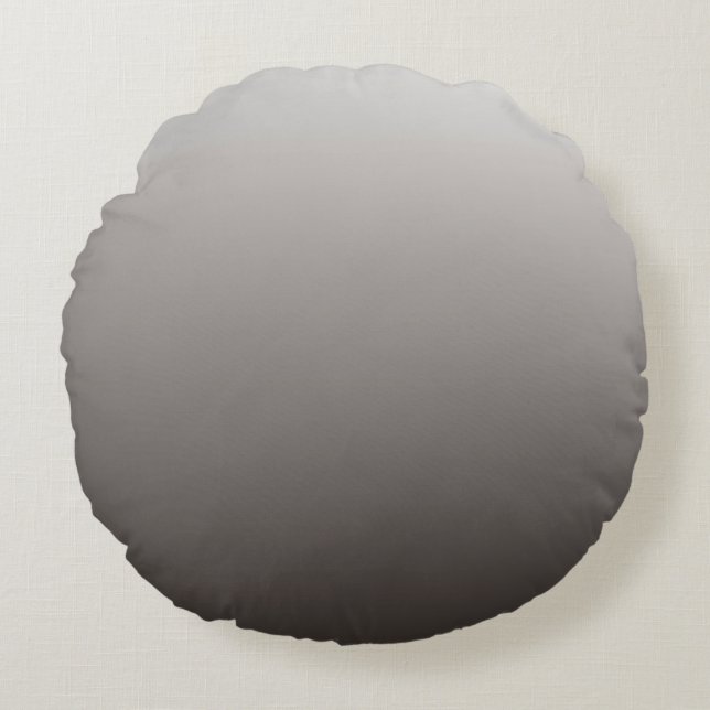 Warm Grey Grey Light to Deep Tones Round Pillow (Front)