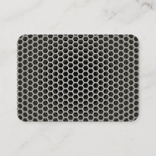 Warm Grey Honeycomb Business Card
