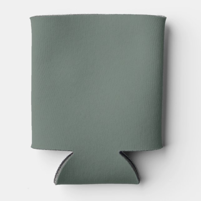 Warm Grey Solid Colour Can Cooler (Front)