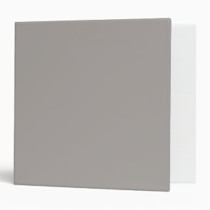 Warm Grey Solid Colour Minimalist Binder