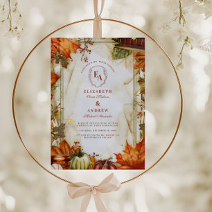 Warm Harvest Country Farm Wedding Invitation