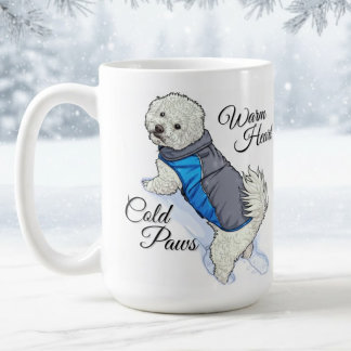 Warm Heart Snow Bichon Mug
