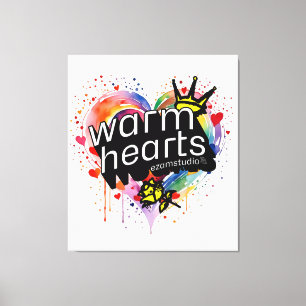 Warm Hearts - Cozy and Heartfelt Design Canvas Print