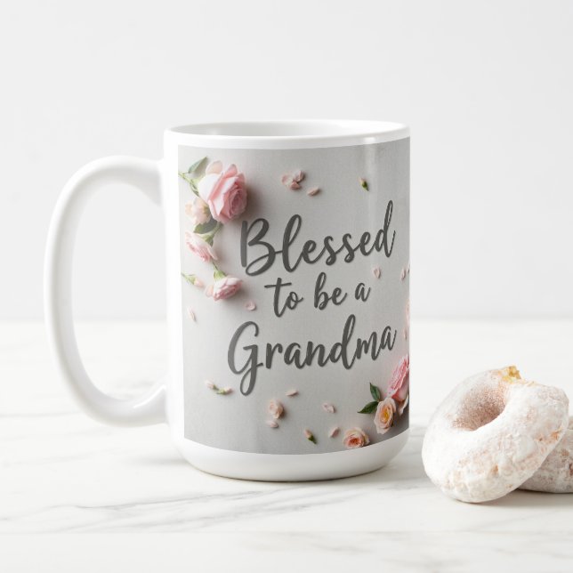 Warm Her Heart: Blessed Grandma Coffee Mug (With Donut)