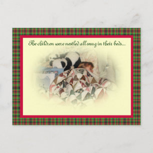 Warm Holiday Greeting with verse Postcard