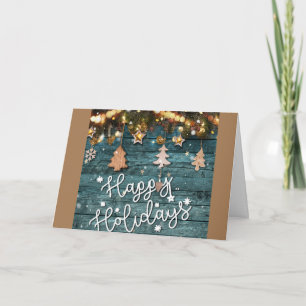 Warm holiday greetings to you and yours card
