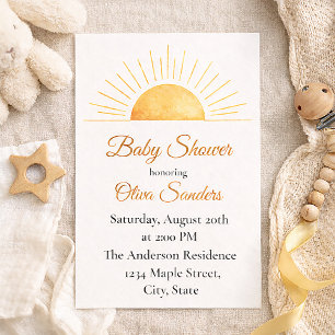 Warm Horizon Sunrise Design Invitation