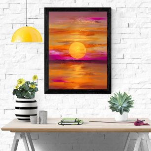 Warm Hues and Tranquil Waters Poster