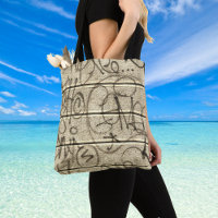 Warm Hues Urban Graffiti Style Tote Bag