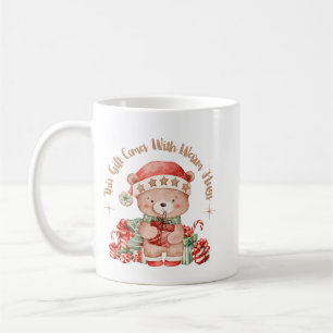 “Warm Hugs” Christmas Teddy Bear Mug