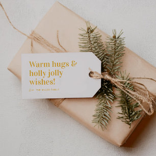 Warm Hugs   Cute Christmas Gift Tags