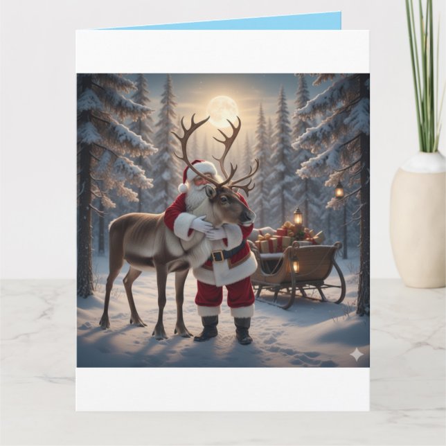 Warm Hugs in a Winter Wonderland Card (Front)