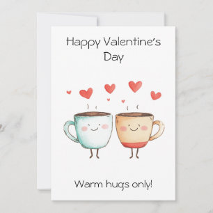 Warm Hugs Only! – Cozy & Cute Valentine’s Greeting Card
