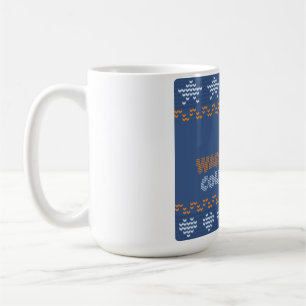 Warm Latkes, Cold Nights Ugly Hanukkah Sweater Mug