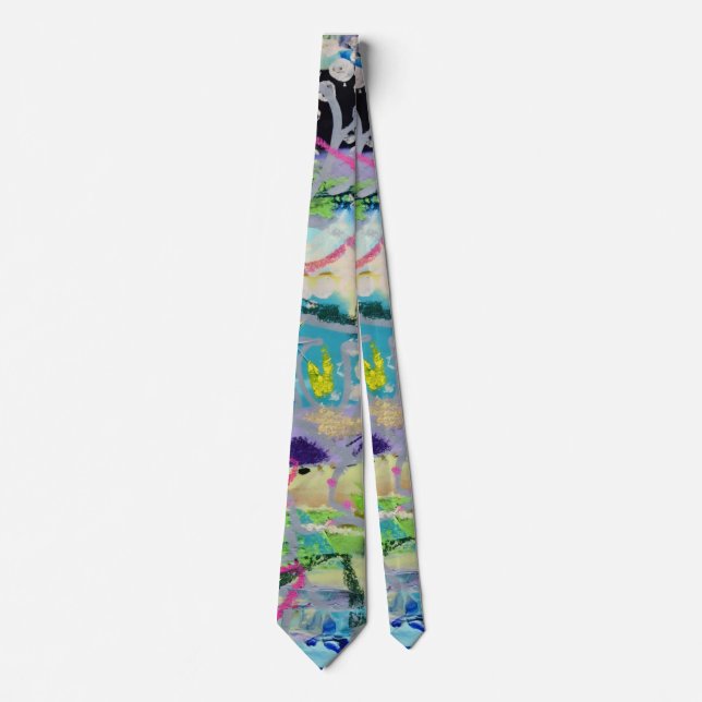 Warm Layers by Lydia's Art Sangria Tie (Front)