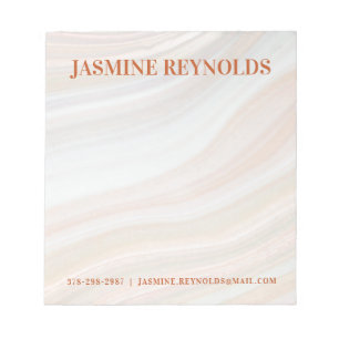 Warm Marble Geode Notepad