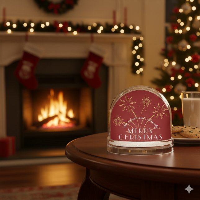 Warm Merry Christmas Decorative Holiday (Warm Merry Christmas Decorative Holiday Snow Globe)