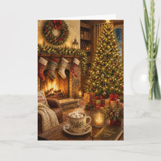 Warm Merry Christmas Greeting Cards
