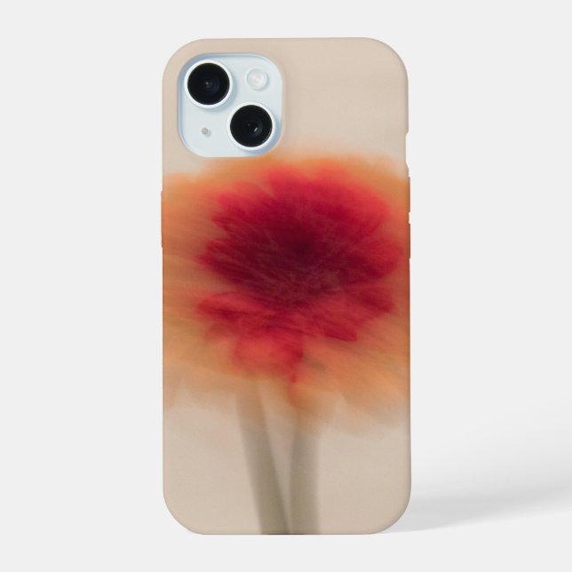Warm Neutral Abstract Floral Phone Case (Back)