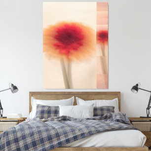 Warm Neutral Abstract Floral Wall Decor
