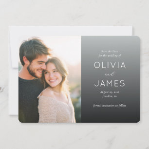 Warm Neutral Elegant Photo Save The Date