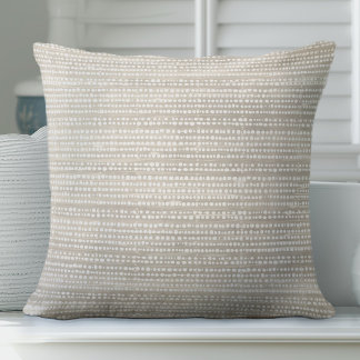 Warm Neutral Modern Throw Pillow