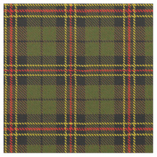Warm O.D. green plaid red/yellow/gold/black stripe Fabric