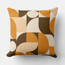 Warm Orange Geometric Composition