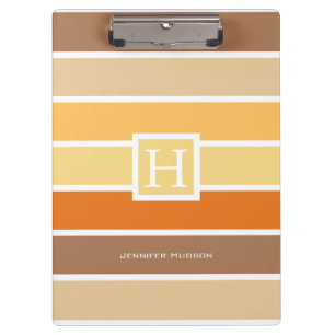 Warm Pastel Autumn Colour Palette   Personalized Clipboard