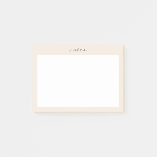Warm Peach Framed To Do List Post-it Notes (Front)