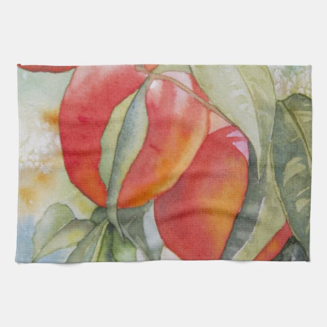 Warm Peaches Kitchen Towel (Horizontal)