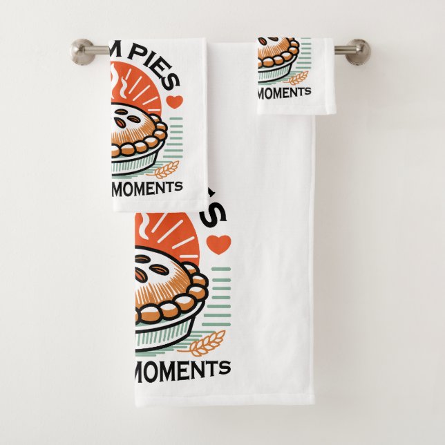 Warm Pies Warmer Moments – Cozy Autumn Design Bath Towel Set (Insitu)