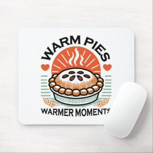 Warm Pies Warmer Moments – Cozy Autumn Design Mouse Pad