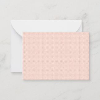 Warm Pink Darker Dot Grid Pattern Note Cards