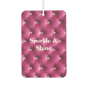 Warm Pink Faux Velvet Air Freshener