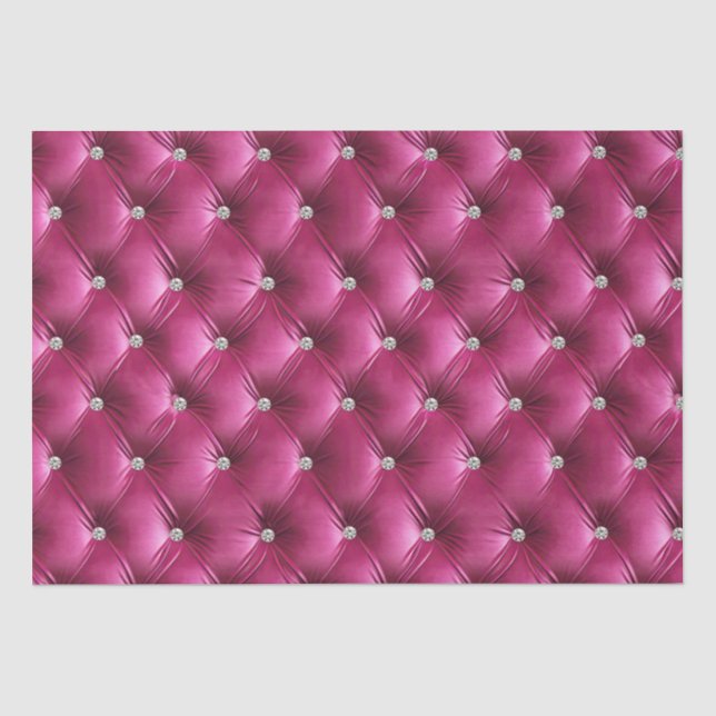 Warm Pink Faux Velvet Tissue Paper (Front)