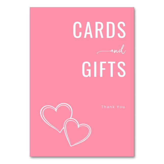 Warm Pink Minimalist Gratitude Card (Front)