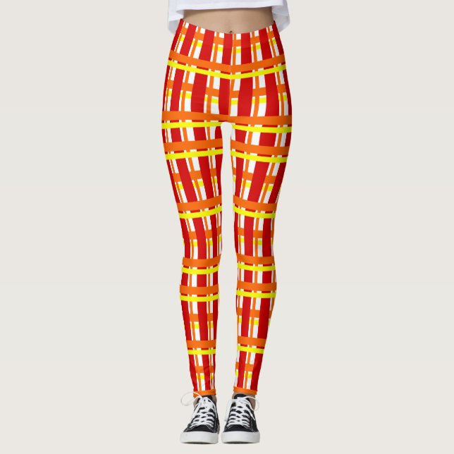 Warm Plaid Leggings (Front)