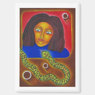 Warm Portrait and Green Curves by Hassan Wahba Magnet