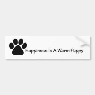 Warm Puppy Bumper Sticker