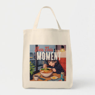 Warm Ramen Tote - Retro Japanese Food Art Gift Bag