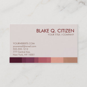 Warm Reds Business Card
