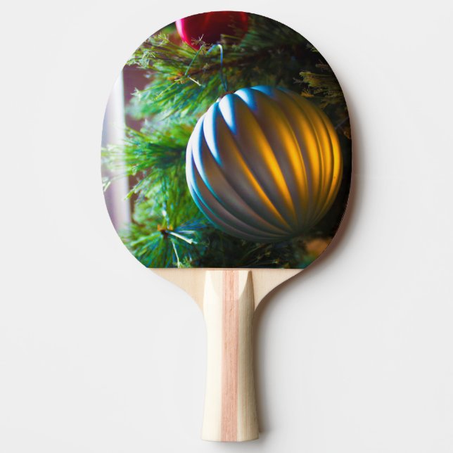 Warm Silver Ping Pong Paddle (Front)