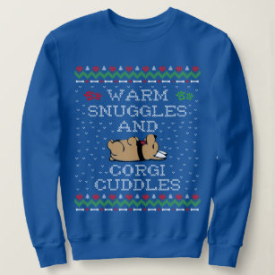Warm Snuggles And Corgi Cuddles Ugly Sweater
