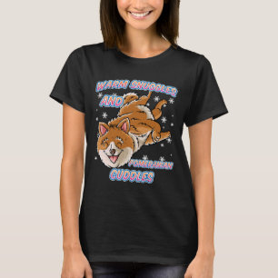 Warm Snuggles And Pomeranian Cuddles Dog Christmas T-Shirt